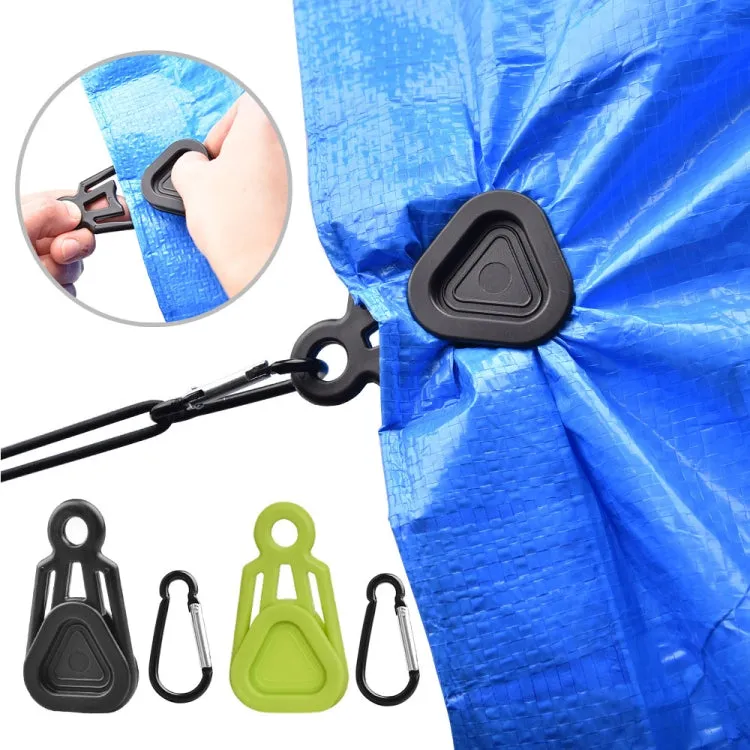 10 PCS Awning Banner Tarpaulin Plastic Clip Field Camping Mountaineering Tent Clip, Color: Black Clip Hook