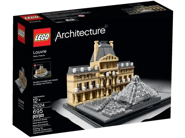 21024 LEGO Architecture: Louvre (Retired) (Certified Complete)