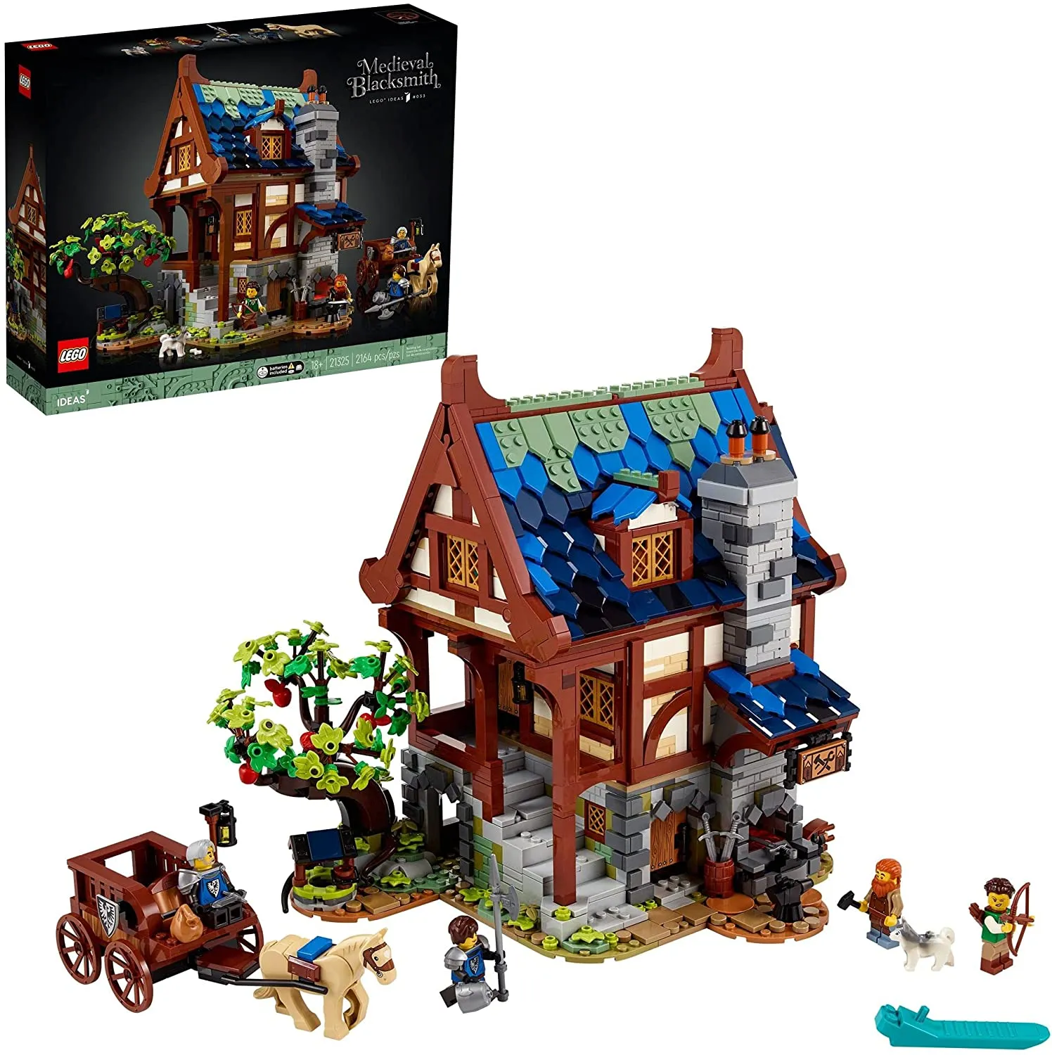 21325 LEGO Ideas Medieval Blacksmith (Retired) (Certified Complete)