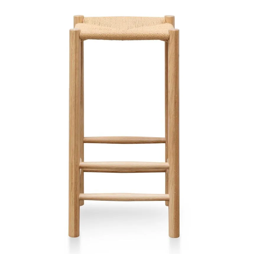 65cm Oak Bar Stool - Natural