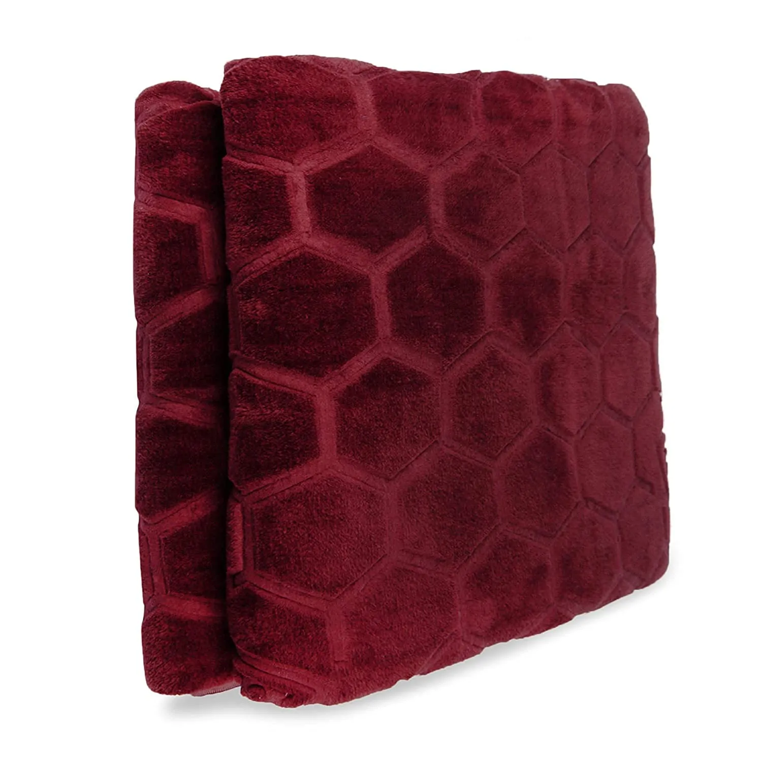 ACESQUARE Blanket for Single Bed | Mink Polyester 500 TC Winter Blanket/Comforter/AC Blanket/Quilt/Duvet/kambal for Single Bed. (Maroon, Single Bed)