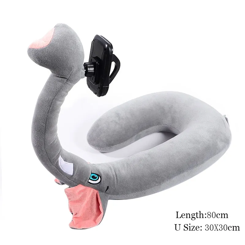 Animal Neck Pillow Hands-Free Phone Holder