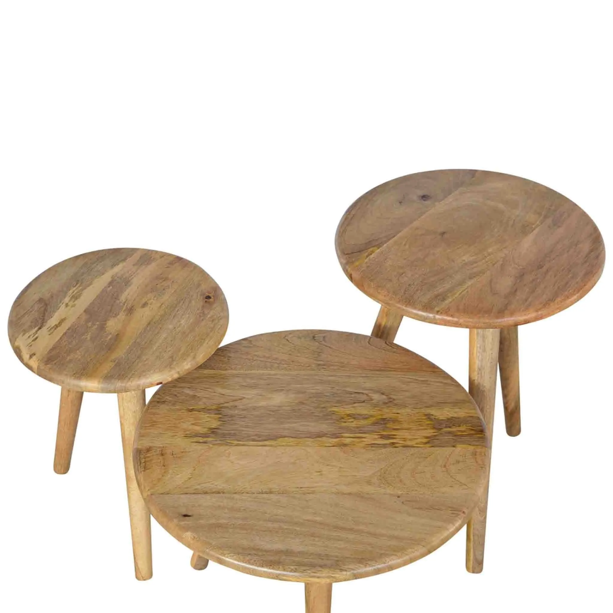 Artisan Scandinavian Style Nesting Table Set of 3