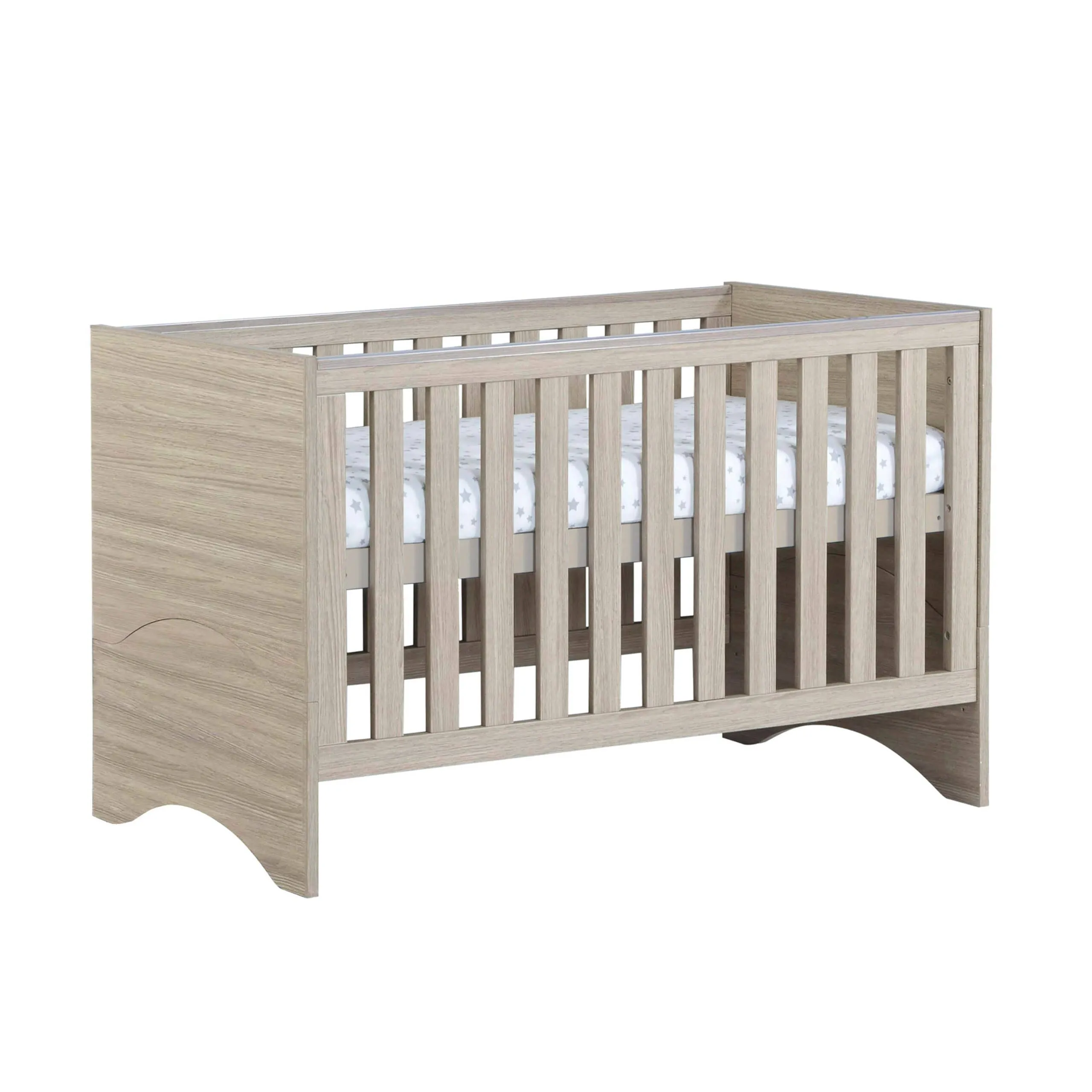 Babymore Veni Cot Bed - Oak