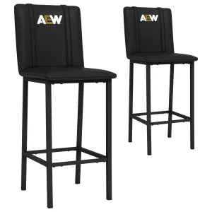 Bar Stool 500 with All Elite Wrestling Primary Logo Set of 2