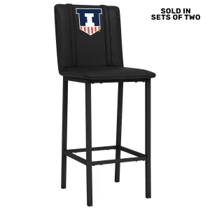 Bar Stool 500 with Illinois Fighting Illini Logo Set of 2