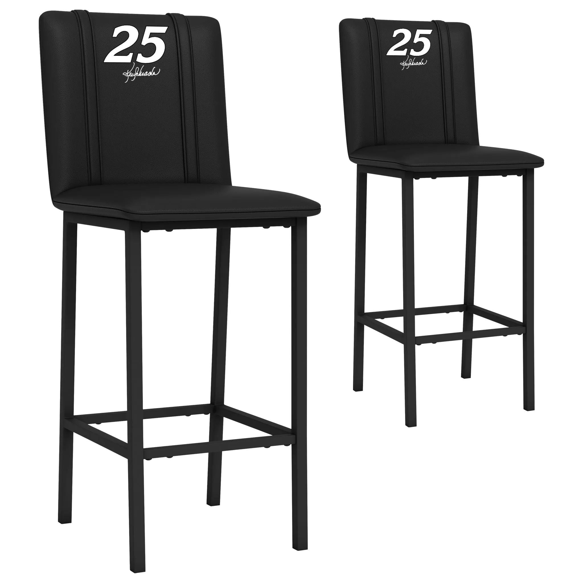 Bar Stool 500 with Ken Schrader #25 Signature Logo Set of 2