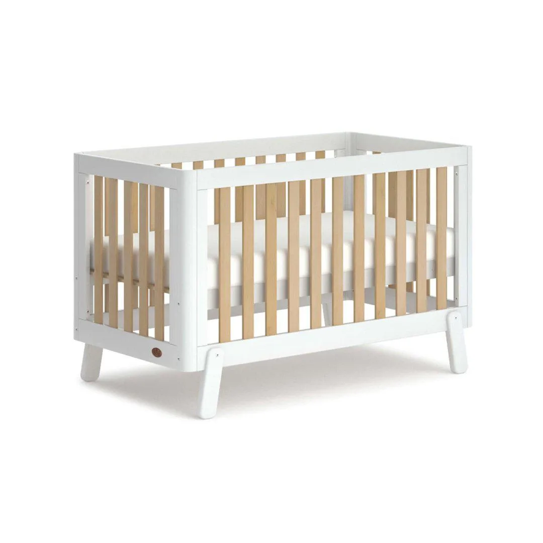 Boori Turin Cot Bed - White   Almond