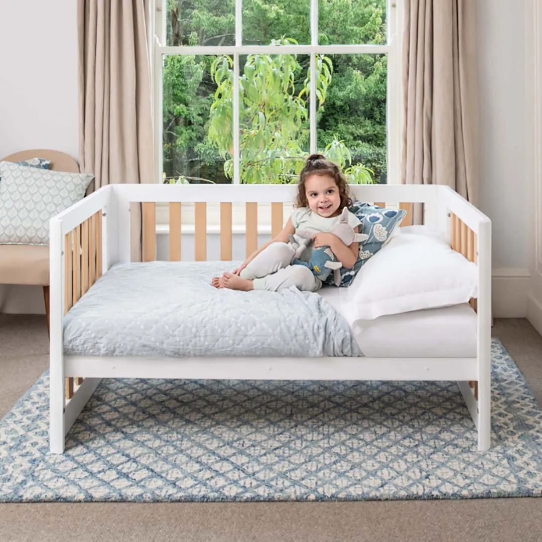 Boori Turin Cot Bed - White   Almond