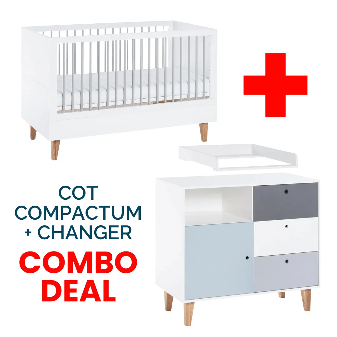 Concept Cot, Compactum Blue & Changer Bundle