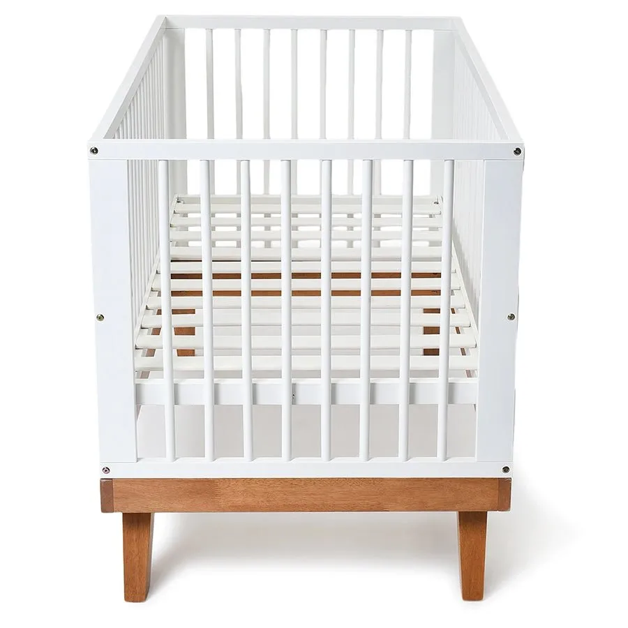 Cuddle Rubber Wood White Cot