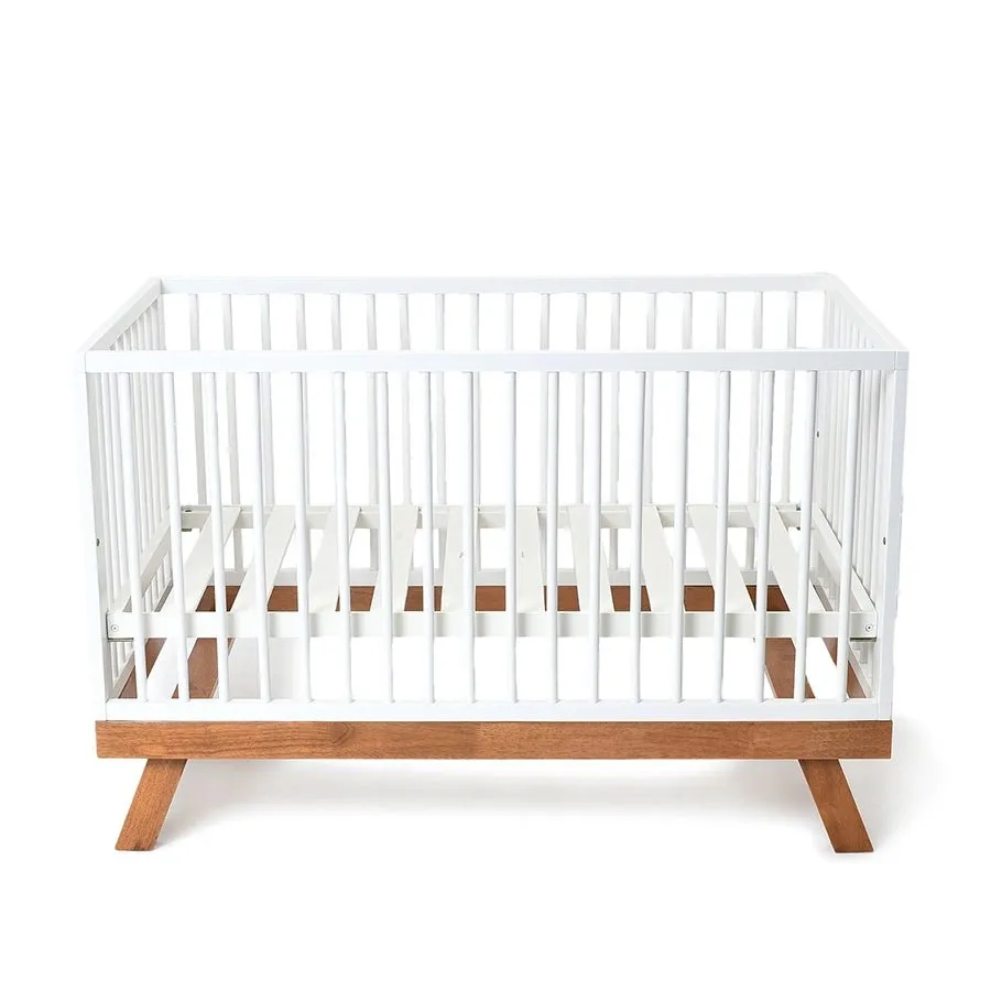 Cuddle Rubber Wood White Cot