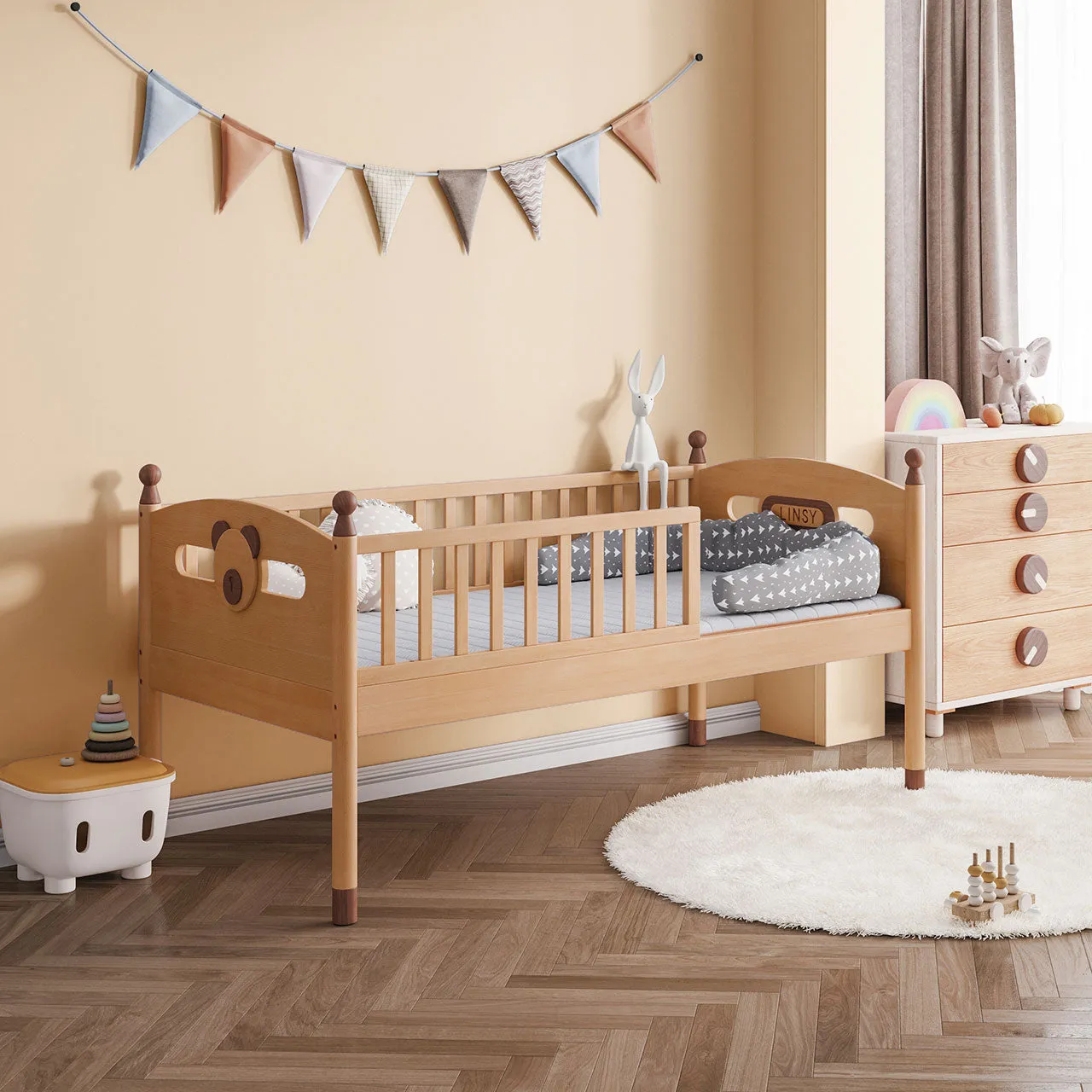 Dear Bear Mobile Oak Sleeping Cot