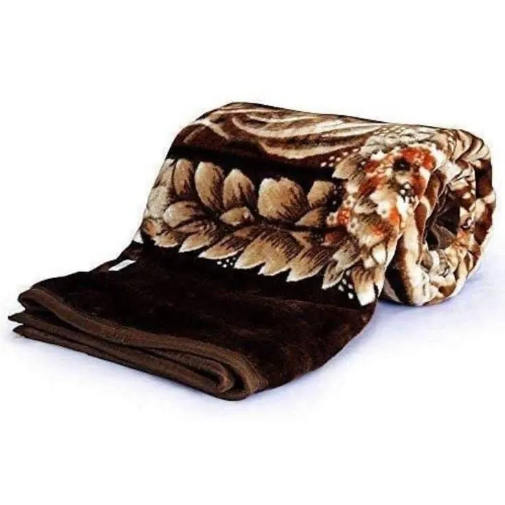 ELSTONE Mink Woolen Printed Blanket for Heavy Winters (Multicolor, Double Bed, 220 cm x 240 cm), Lightweight, Speacially for Diwali Gift with Bag Packing Color#12