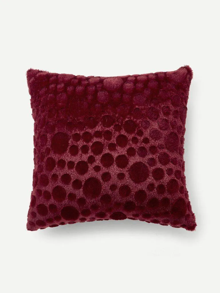 Embossed Faux Fur Pillow Case