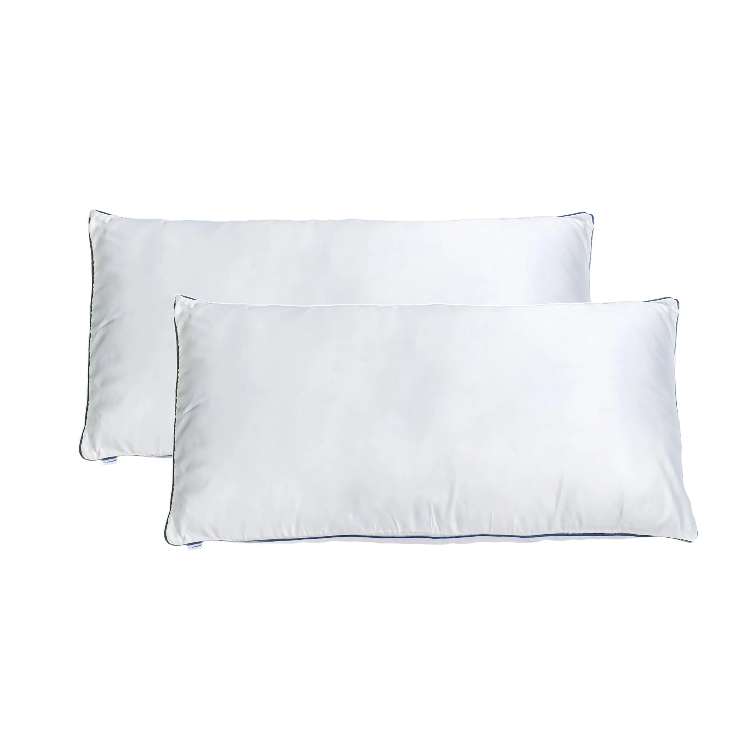 Habitat rectangular 20x36 Inches pillow, Set of 2, Bed Lining Pillows for Sleeping 2 Pack King Size, Microfiber Pillow with Soft Premium Plush Fiber Fill Skin-Friendly - White