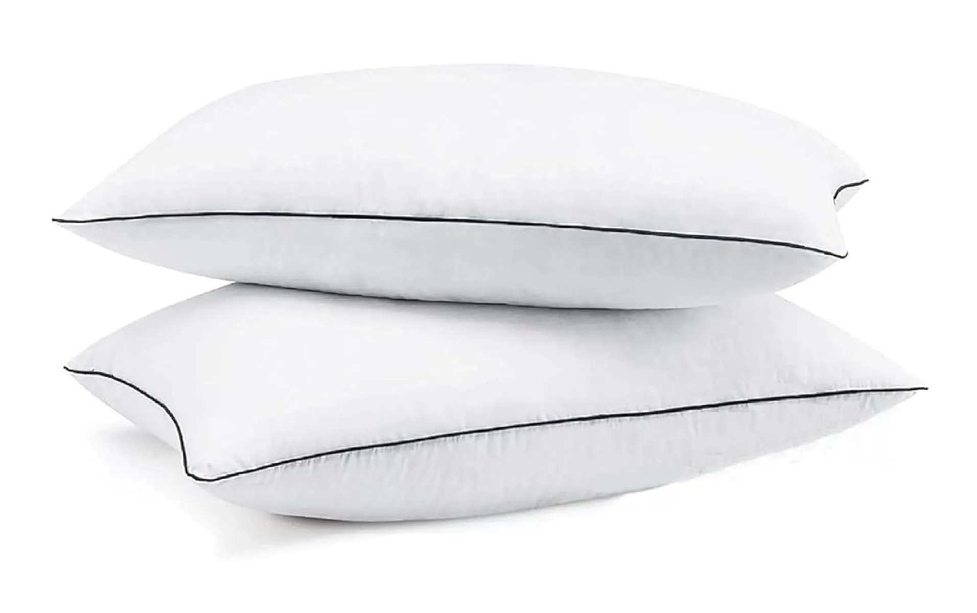 Habitat rectangular 20x36 Inches pillow, Set of 2, Bed Lining Pillows for Sleeping 2 Pack King Size, Microfiber Pillow with Soft Premium Plush Fiber Fill Skin-Friendly - White