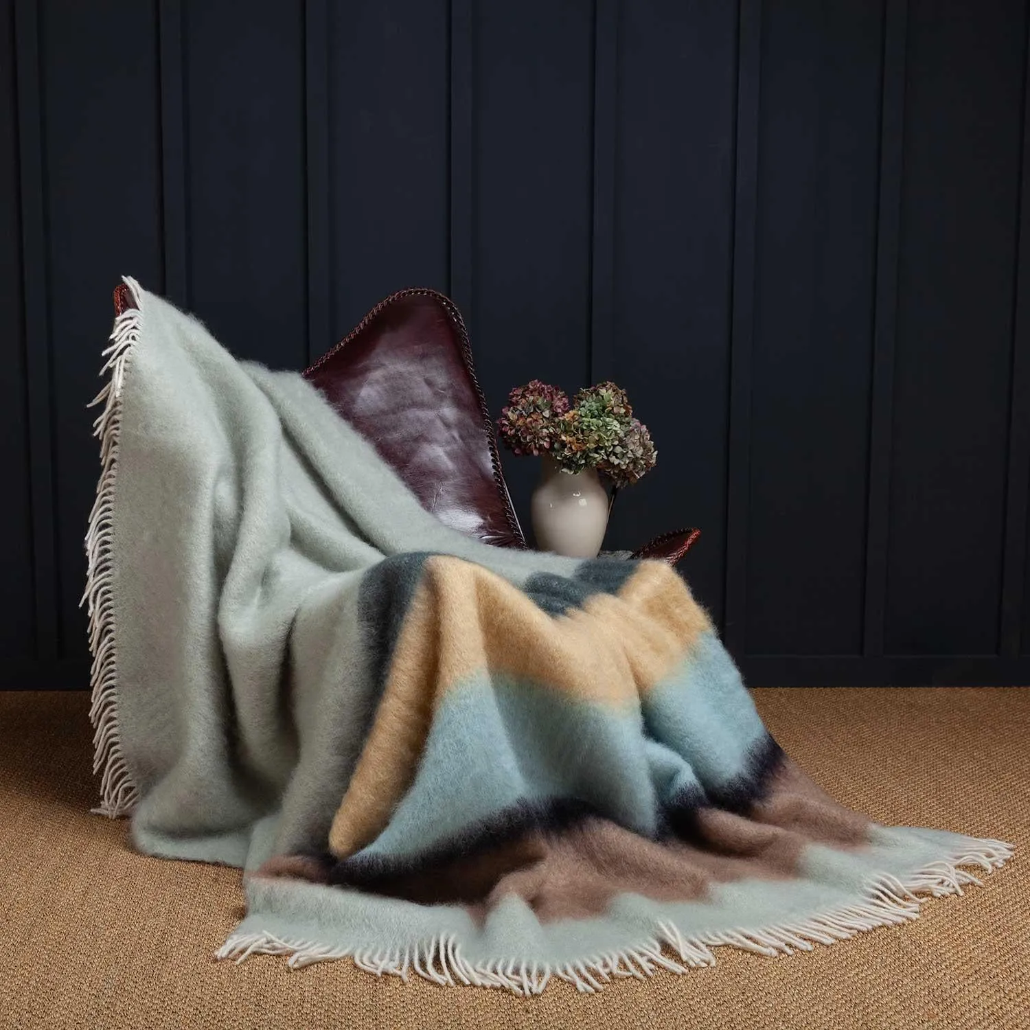 Harmony Mohair Blanket Driftwood