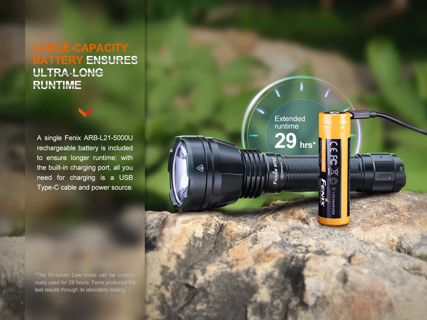 Hunting Flashlight with Red & Green Output - HT32