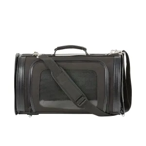 Kelle Designer Duffle Pet Carrrier - Black