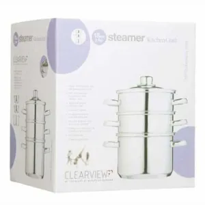 Kitchen Craft 3-Tier Steamer 18 cm S/S