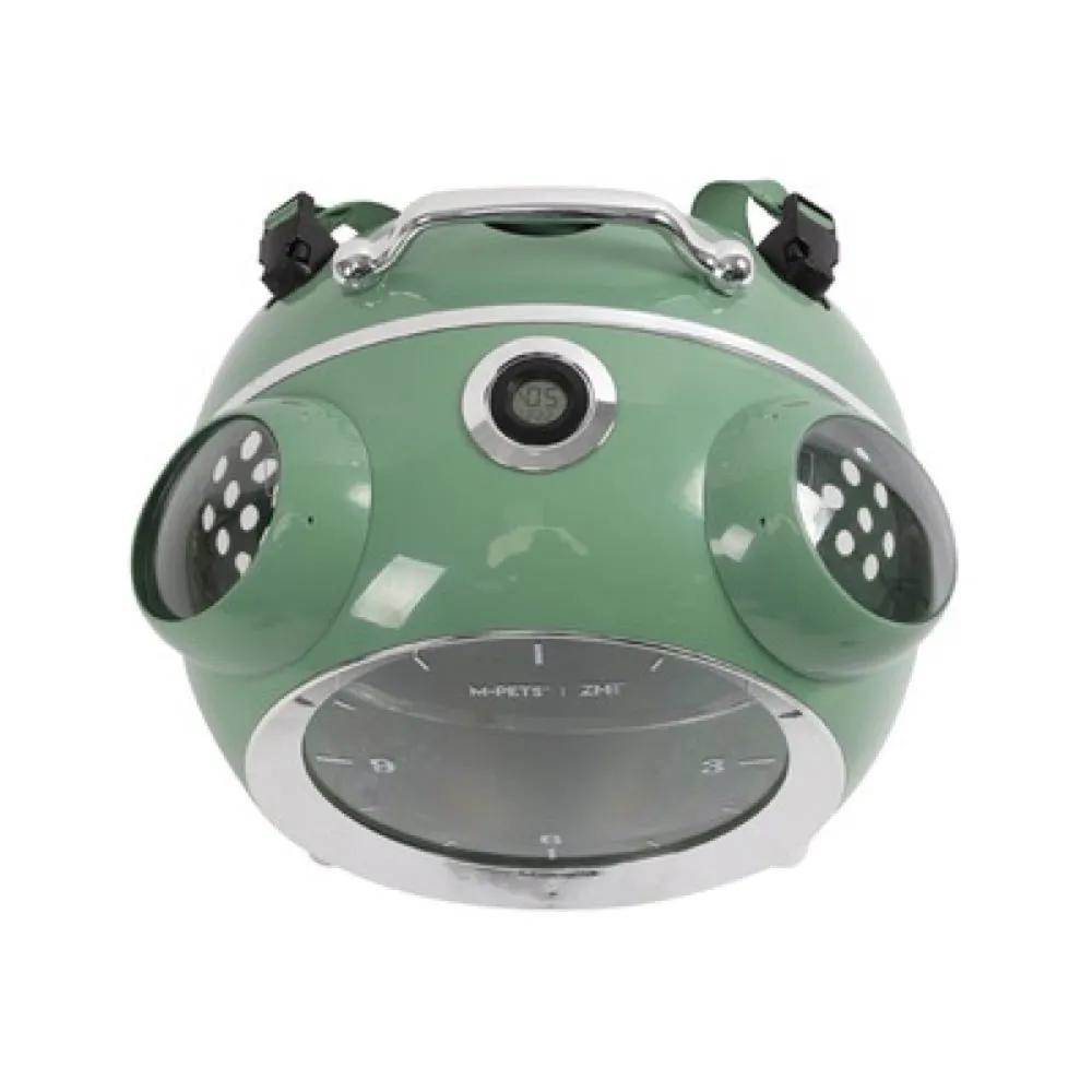 M-Pets Sixties Clock Smart Pet Carrier (Green)