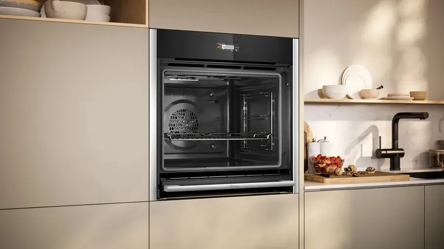 Neff B54CR71N0B N70 Slide and Hide Built-In Electric Single Oven Stainless Steel