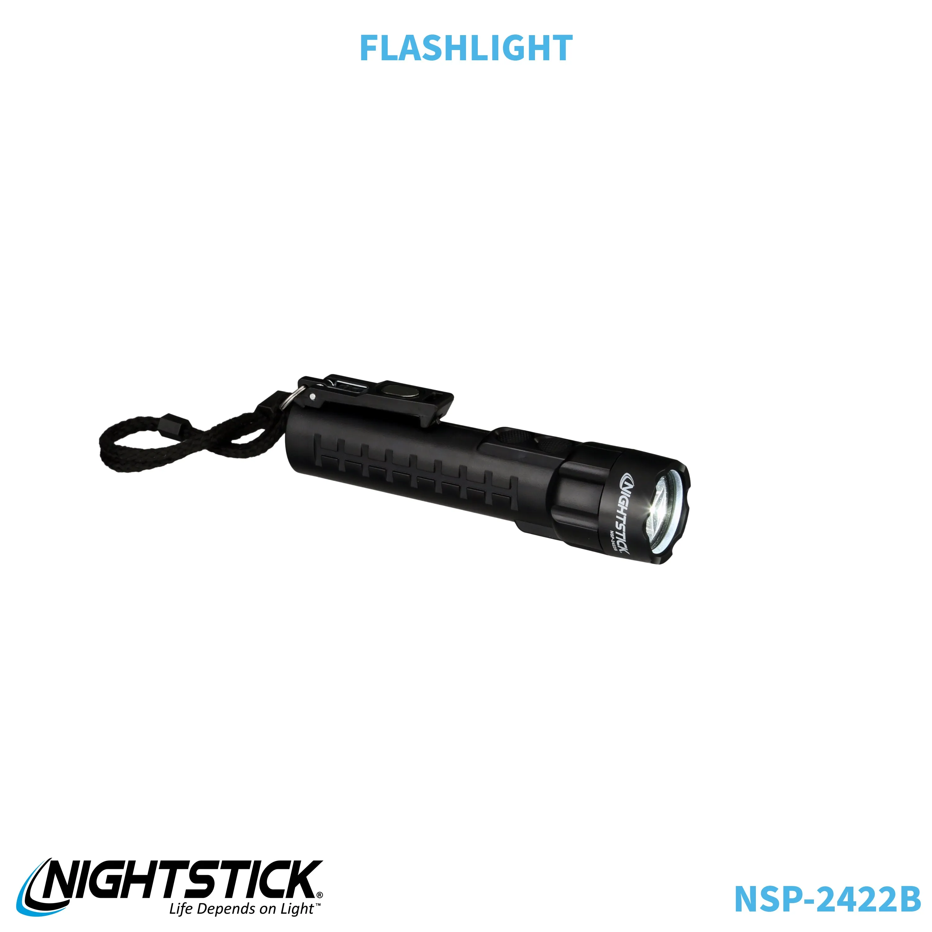 NSP-2422B: Dual-Light Flashlight w/Dual Magnets