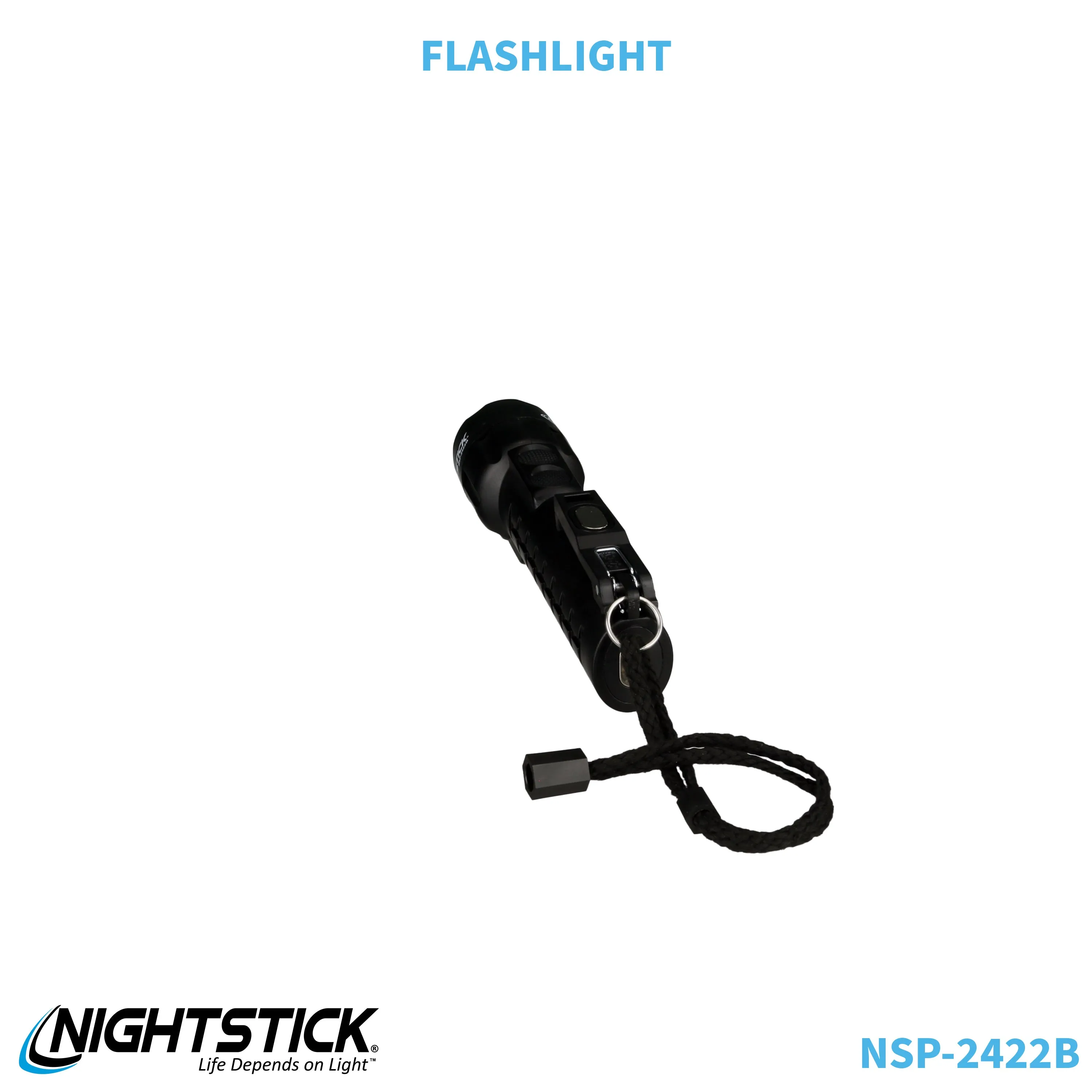 NSP-2422B: Dual-Light Flashlight w/Dual Magnets