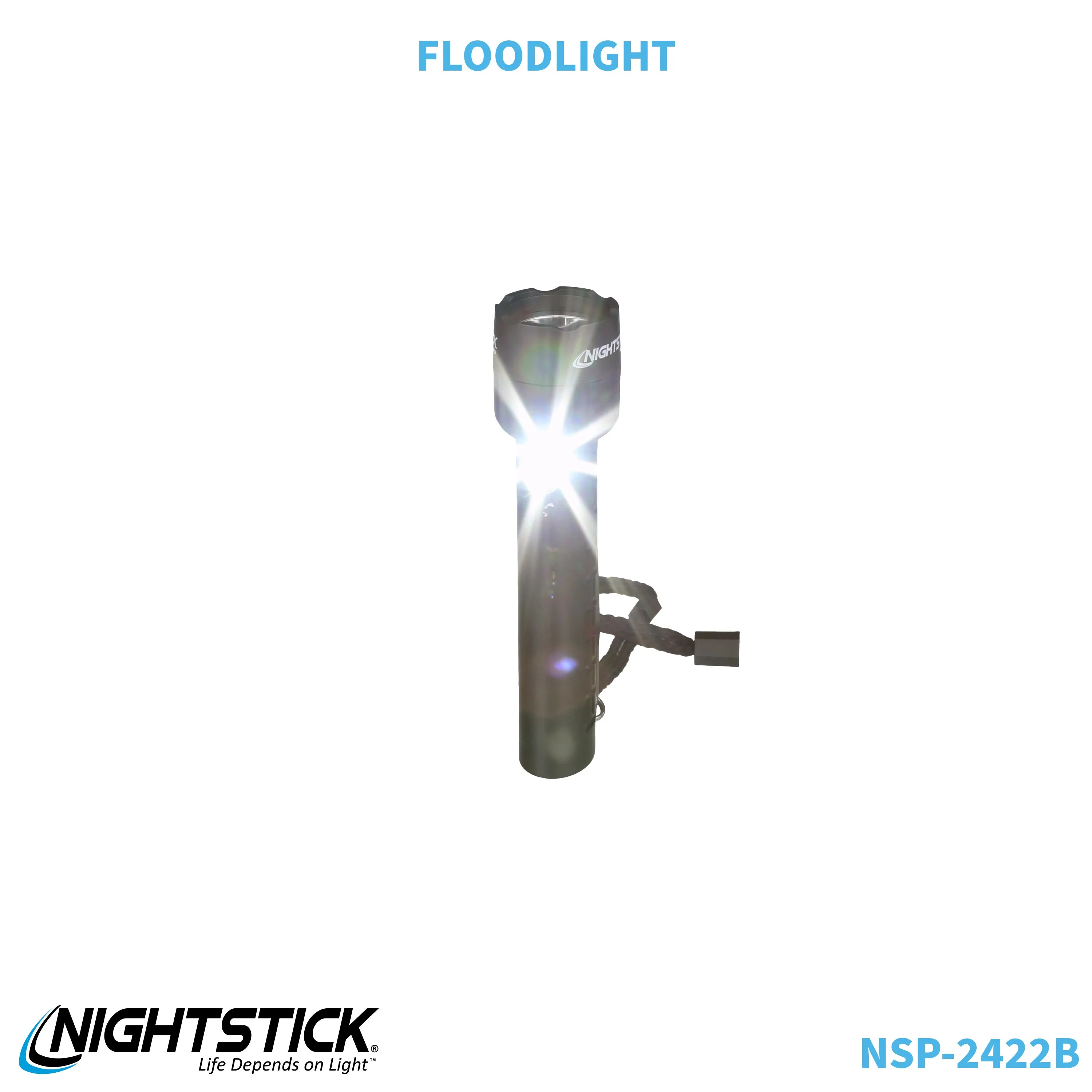 NSP-2422B: Dual-Light Flashlight w/Dual Magnets