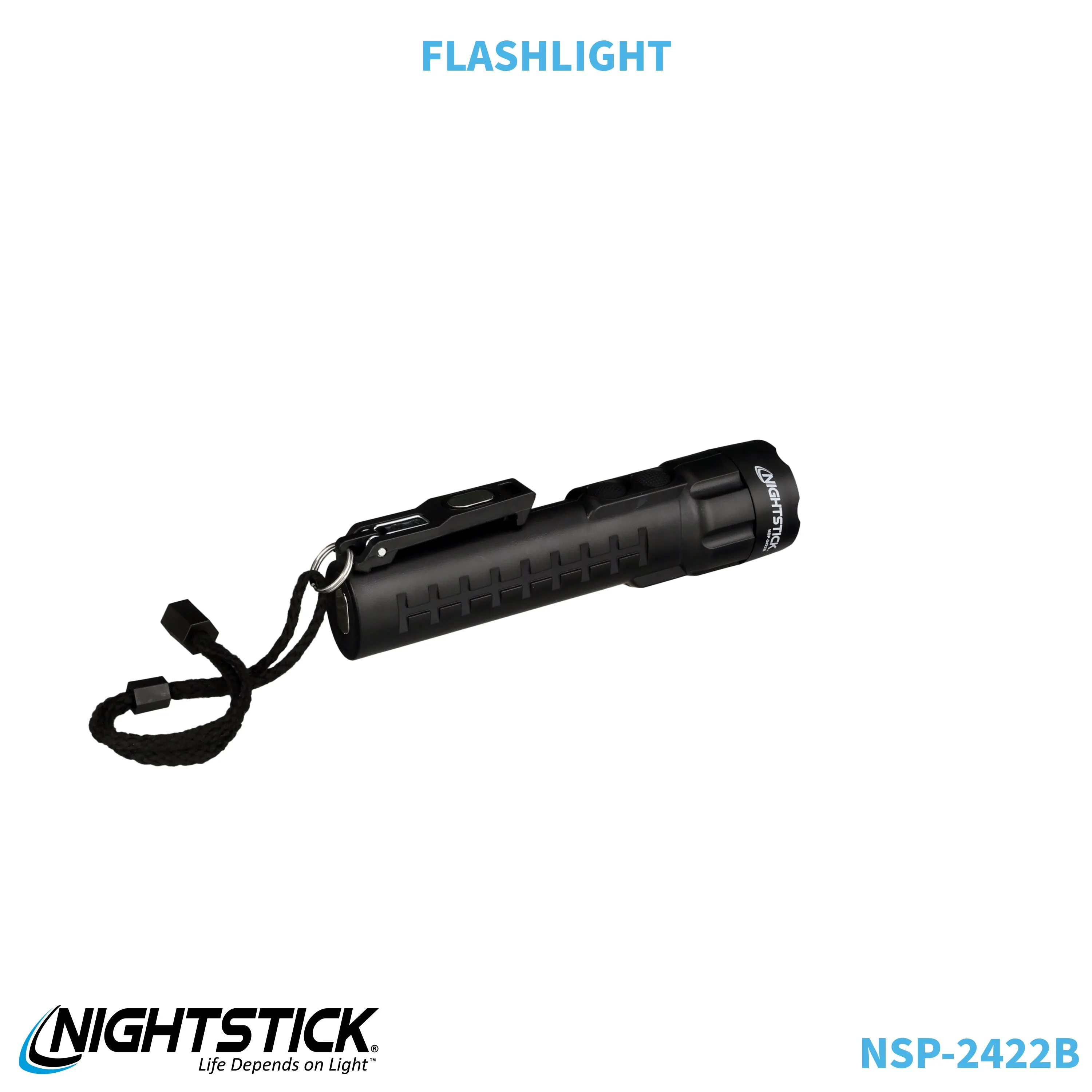 NSP-2422B: Dual-Light Flashlight w/Dual Magnets