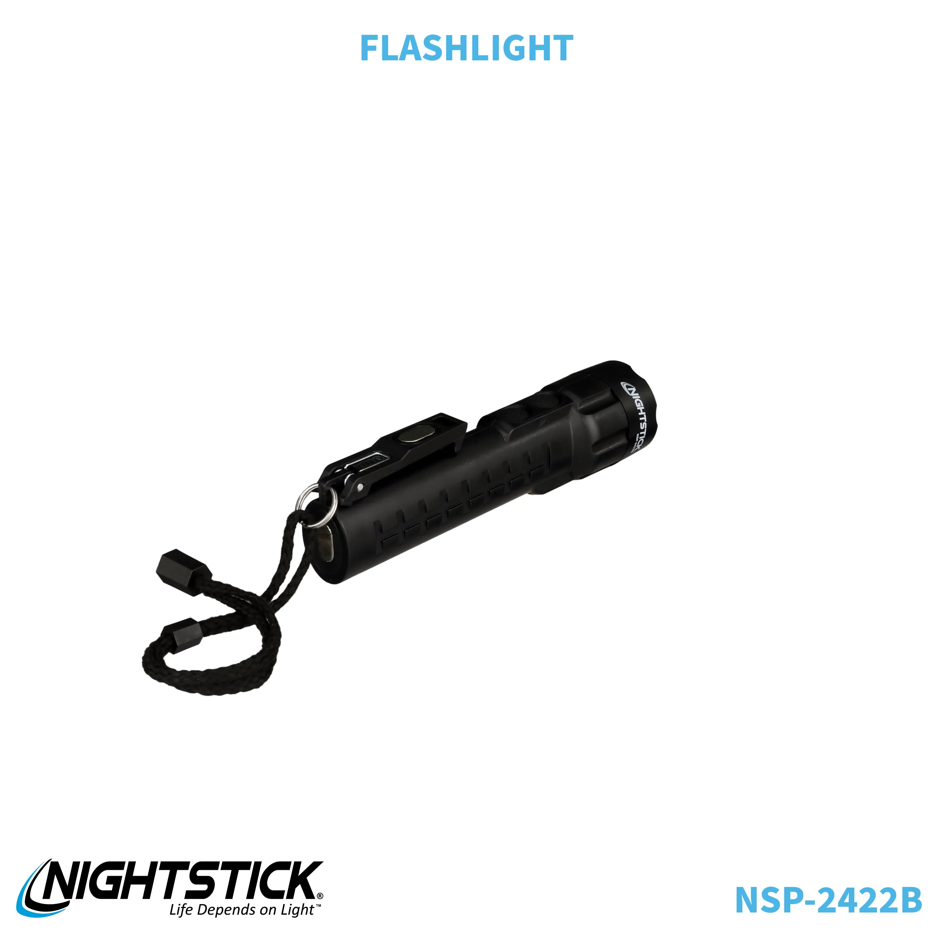 NSP-2422B: Dual-Light Flashlight w/Dual Magnets