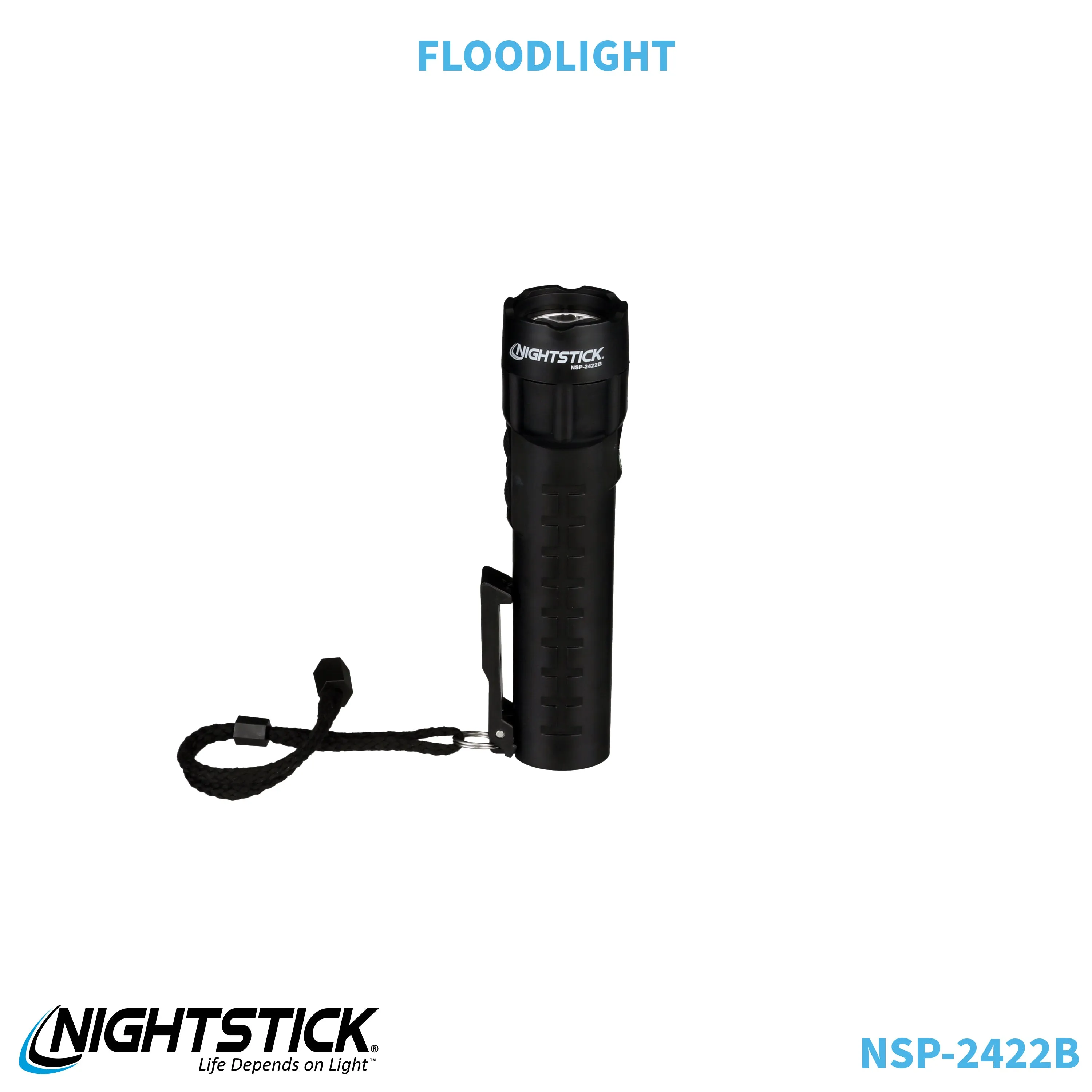 NSP-2422B: Dual-Light Flashlight w/Dual Magnets