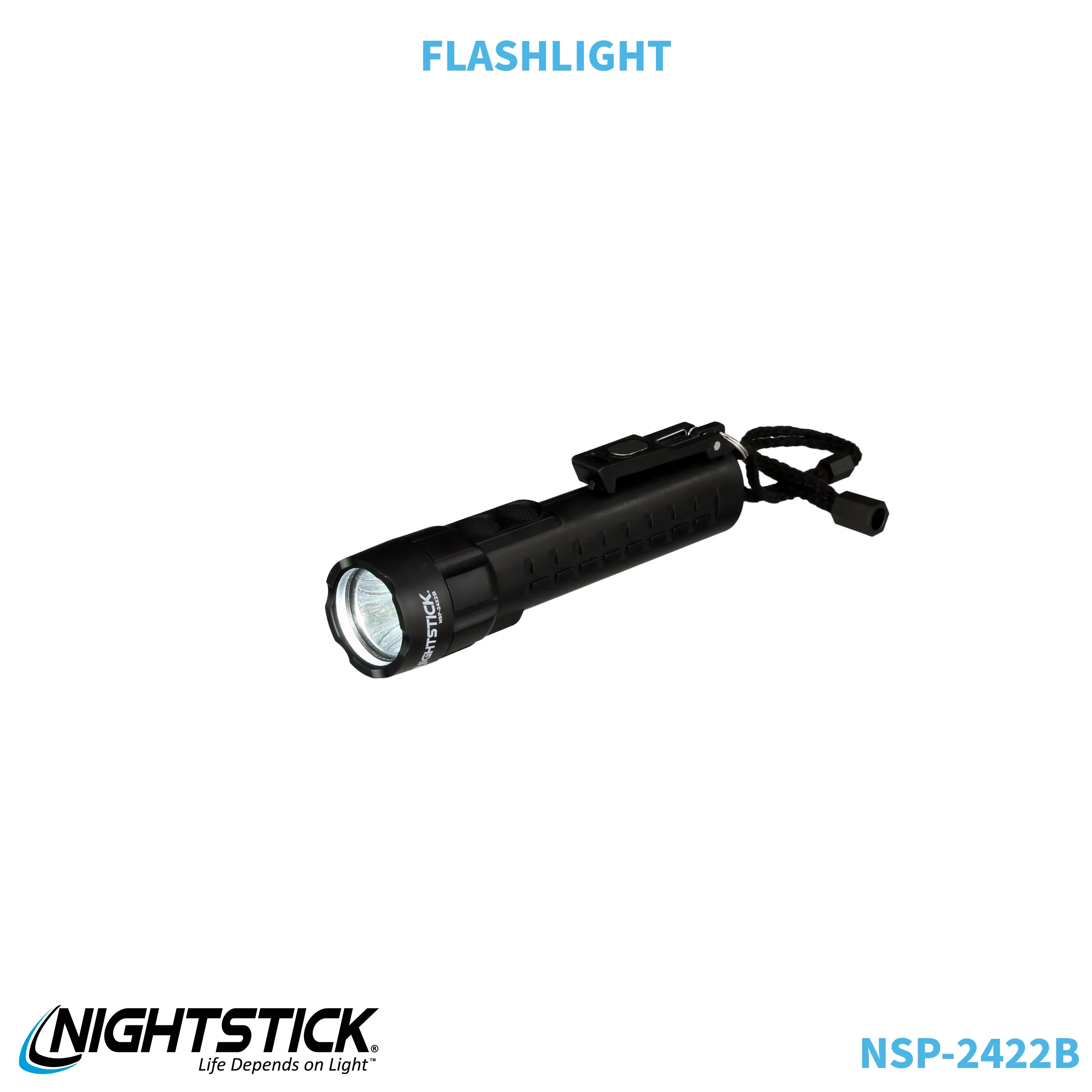 NSP-2422B: Dual-Light Flashlight w/Dual Magnets