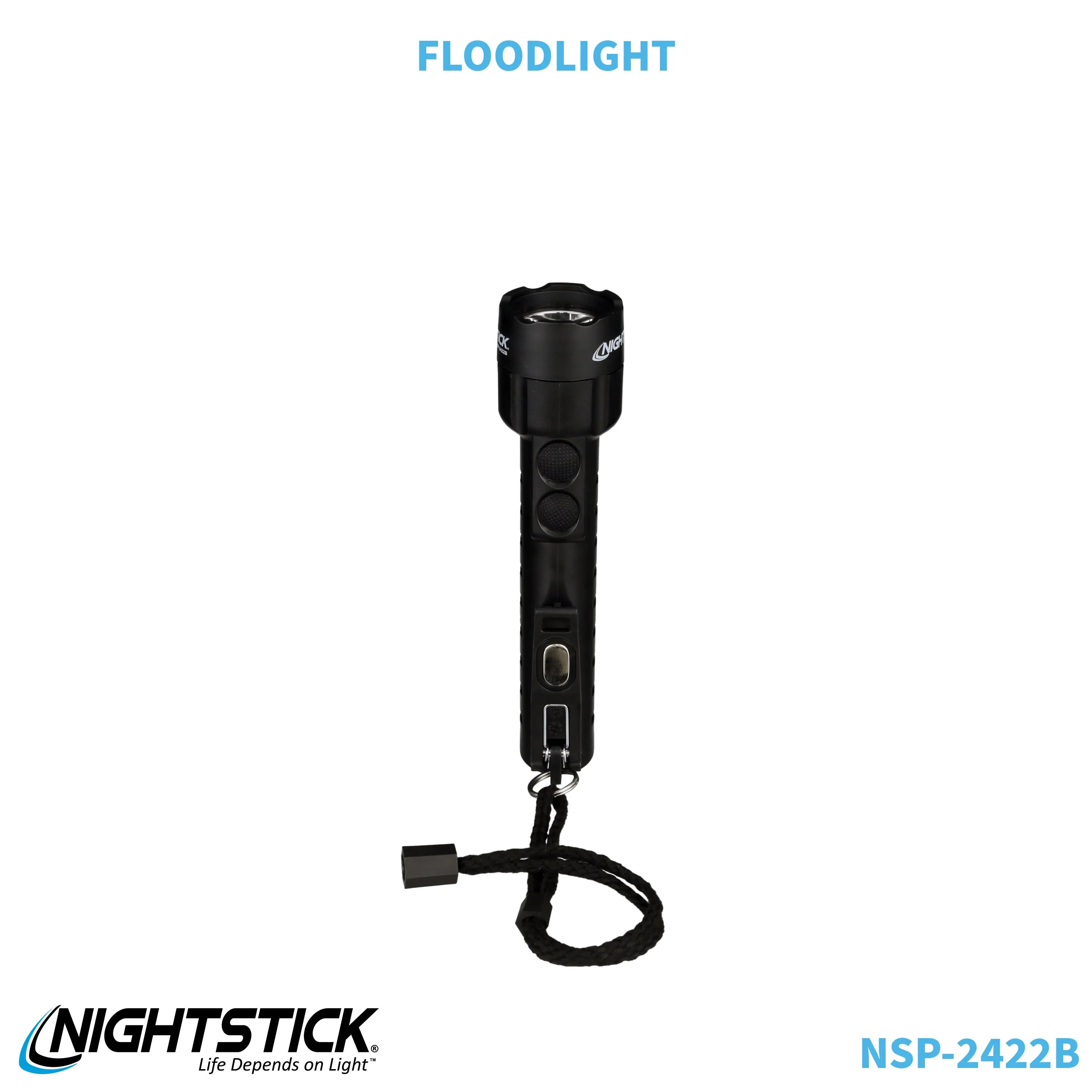 NSP-2422B: Dual-Light Flashlight w/Dual Magnets