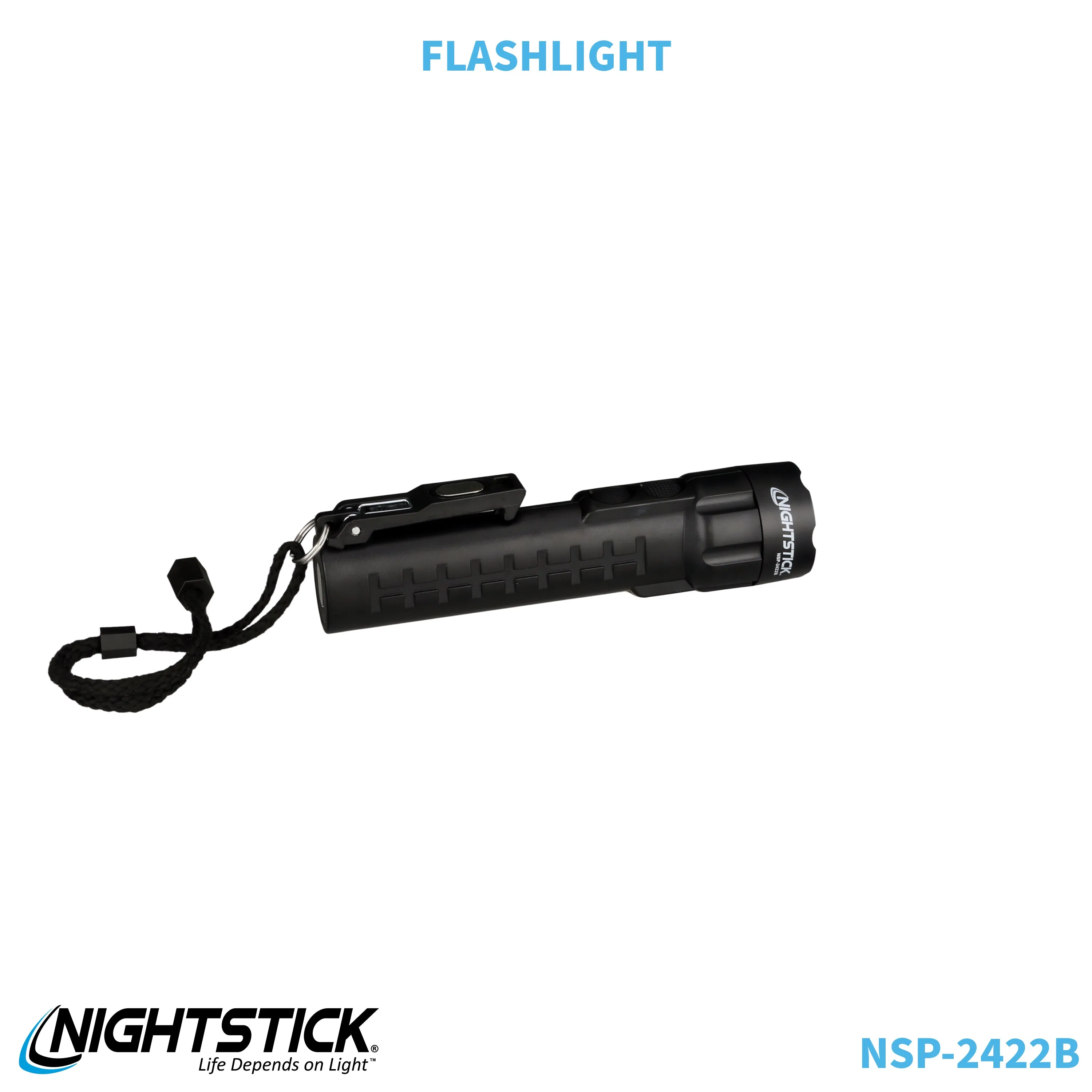 NSP-2422B: Dual-Light Flashlight w/Dual Magnets