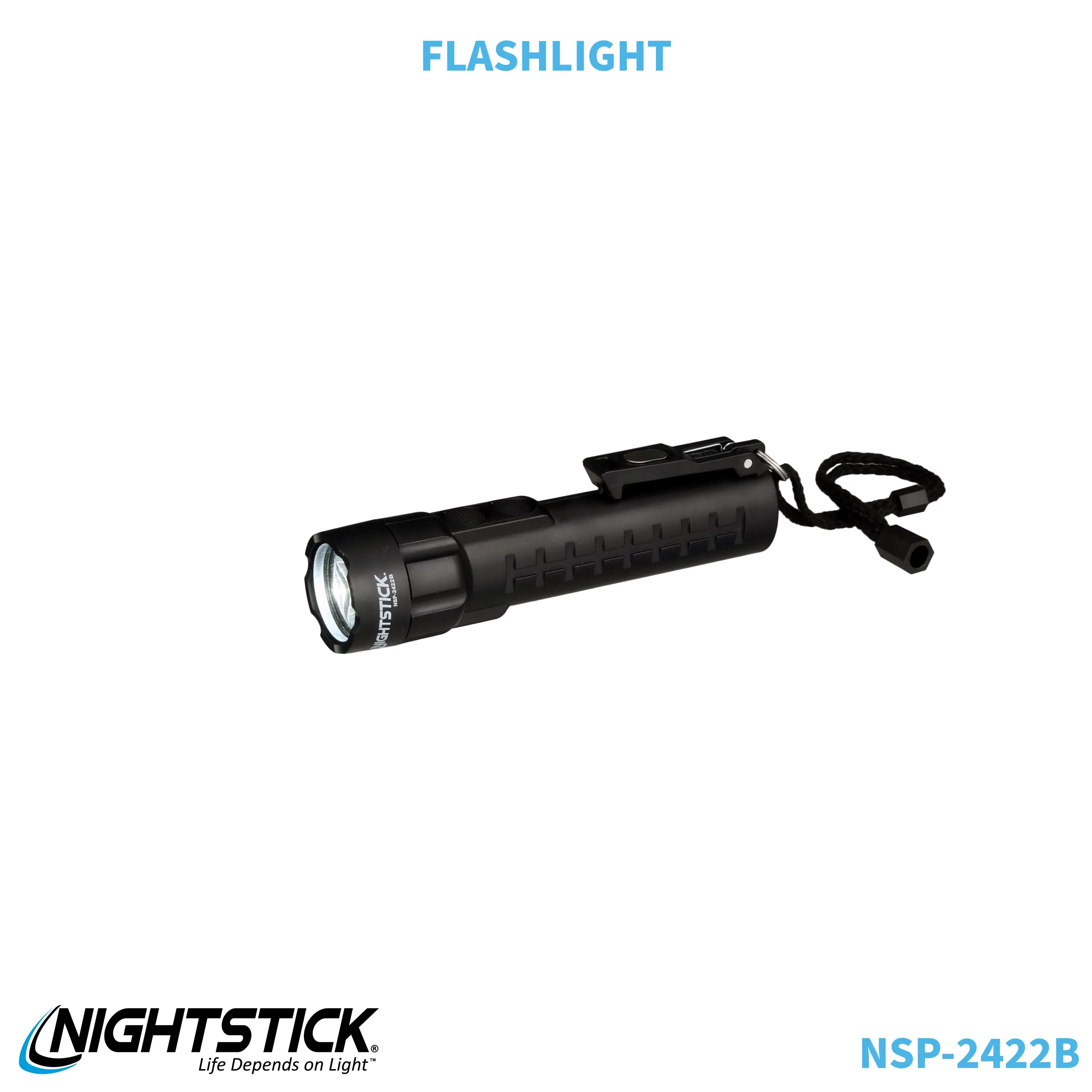 NSP-2422B: Dual-Light Flashlight w/Dual Magnets