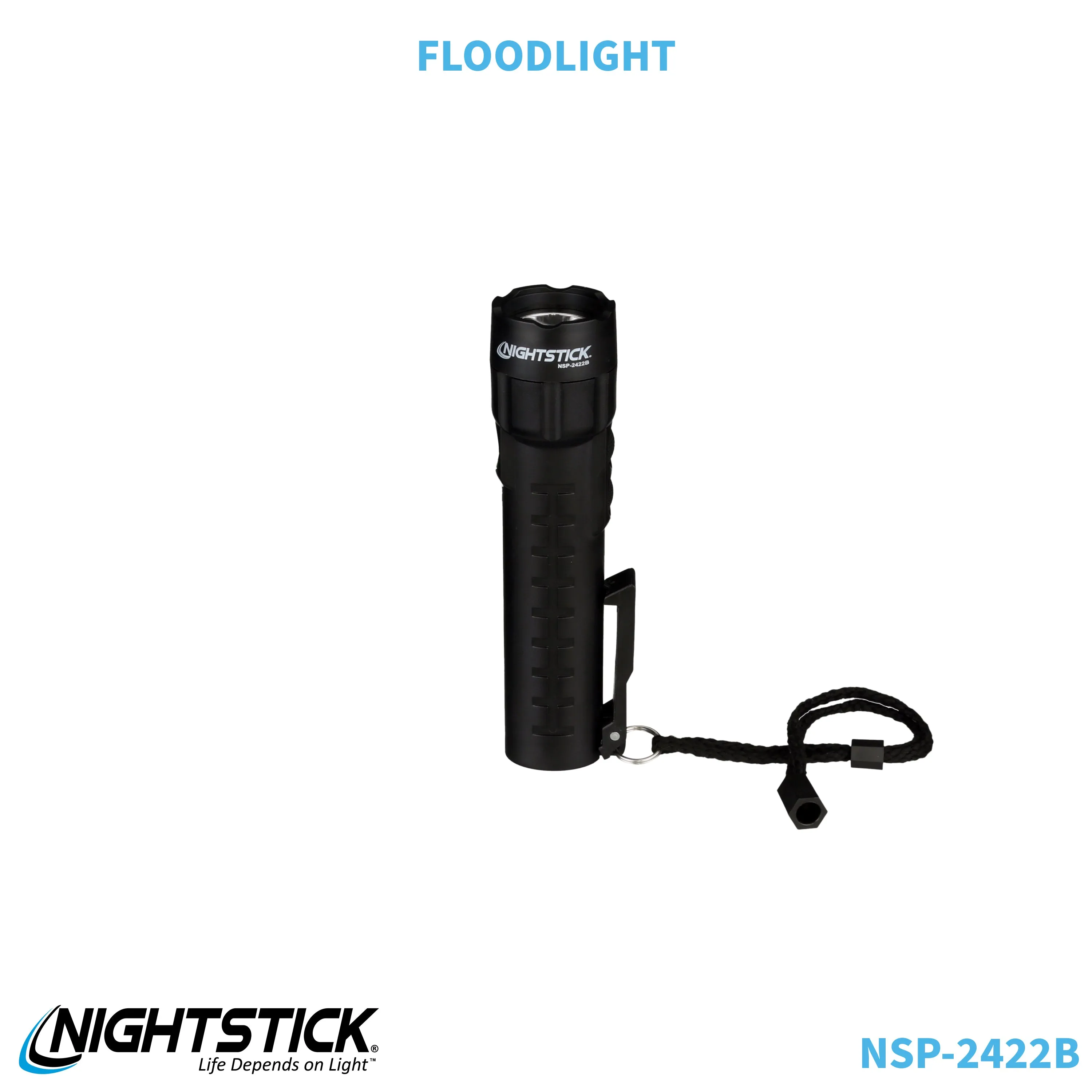 NSP-2422B: Dual-Light Flashlight w/Dual Magnets