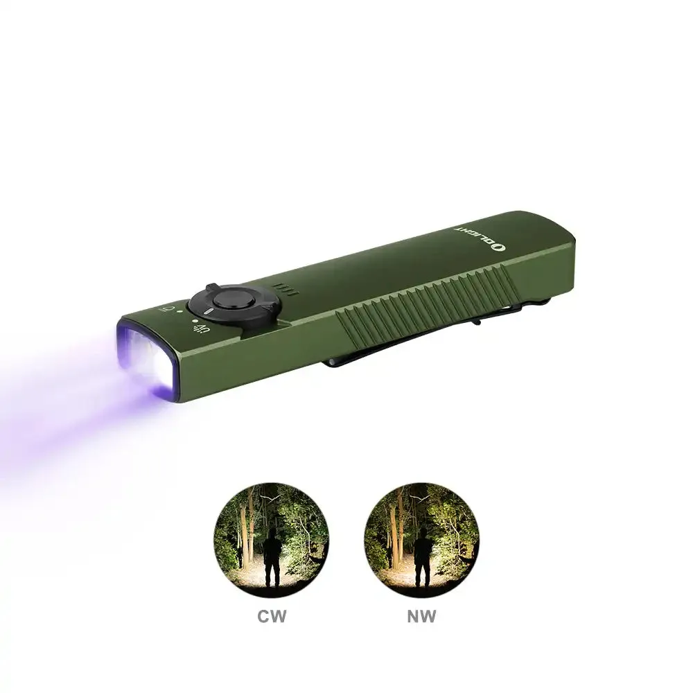 Olight Arkfeld  UV Mode Flashlight with Green Laser & White Light