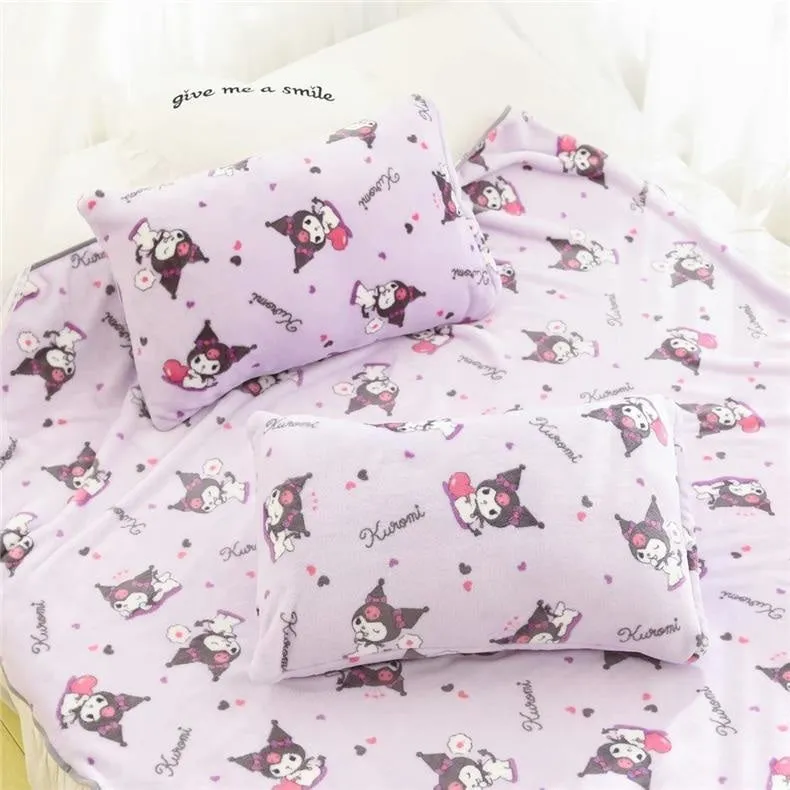 Pastel Goth Bunny Blanket Set