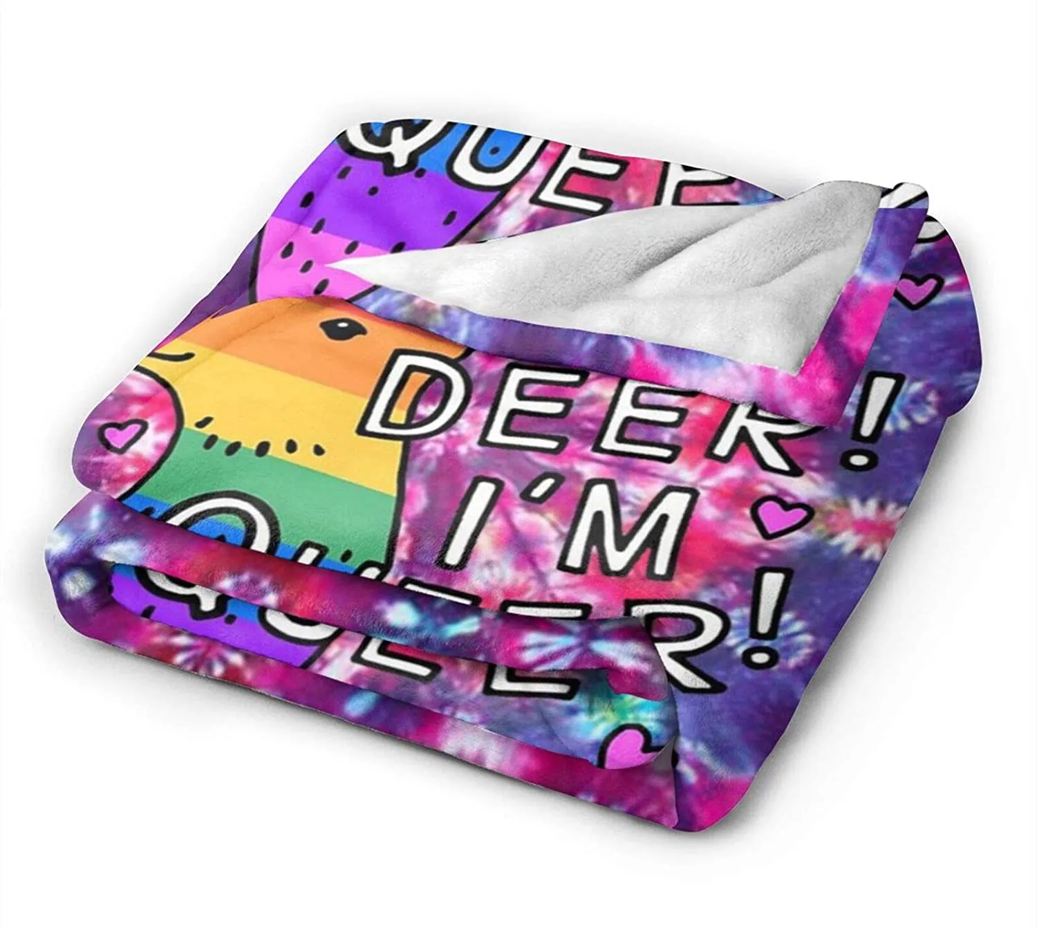 Queer Lgbt Gay Sherpa Fleece Blanket, Plush Blanket Fuzzy Soft Throw Blanket Microfiber 80 X60