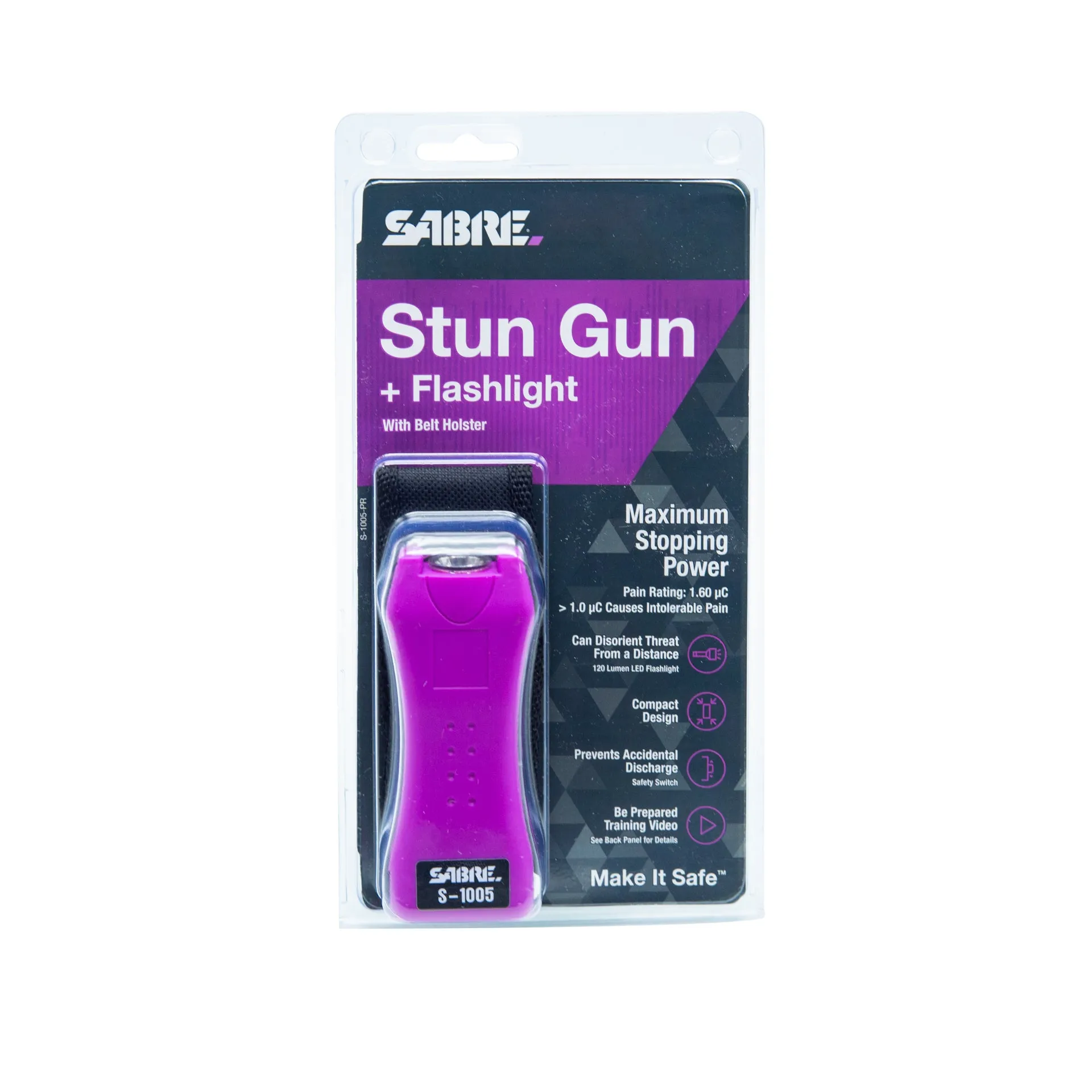 SABRE Stun Gun with Flashlight