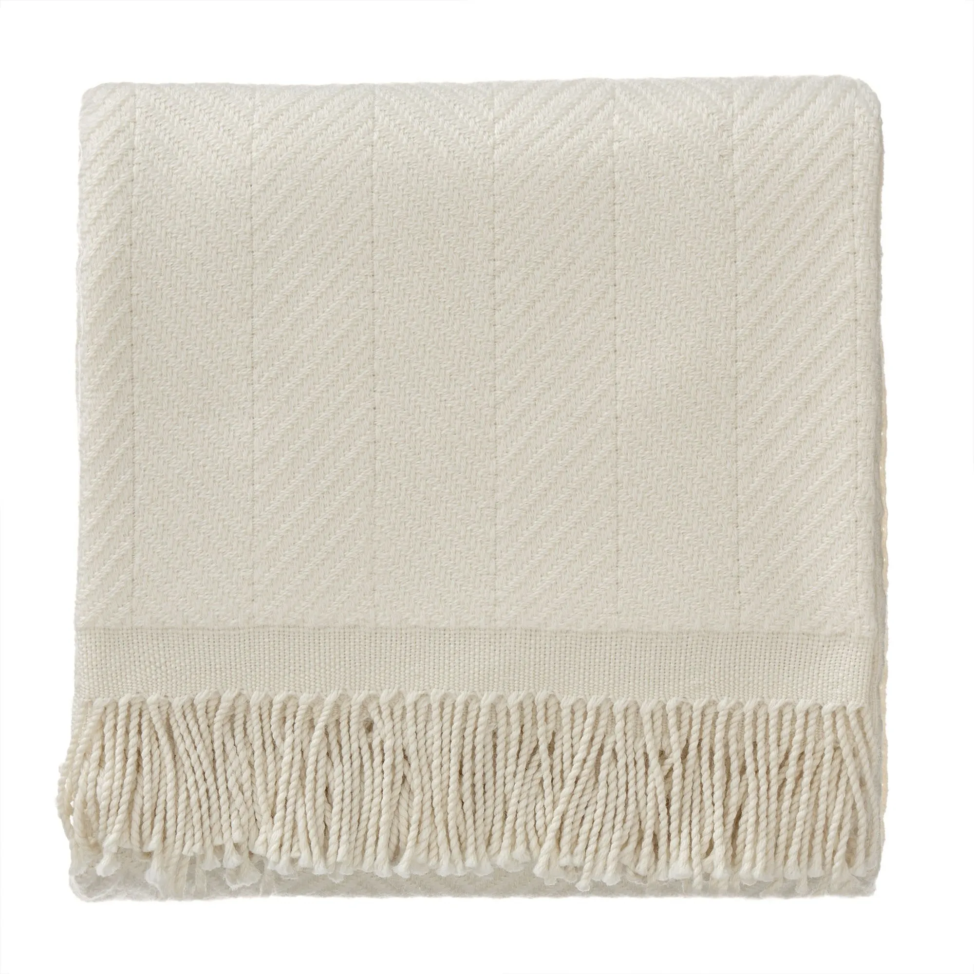 Salla Wool Blanket [Cream/Cream]