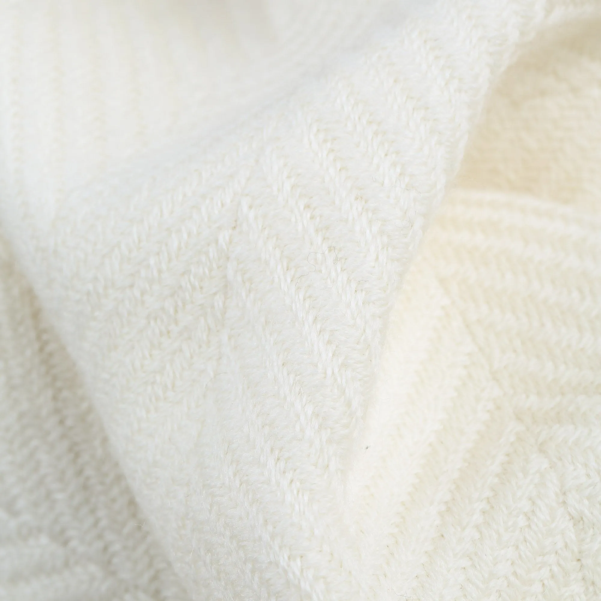 Salla Wool Blanket [Cream/Cream]