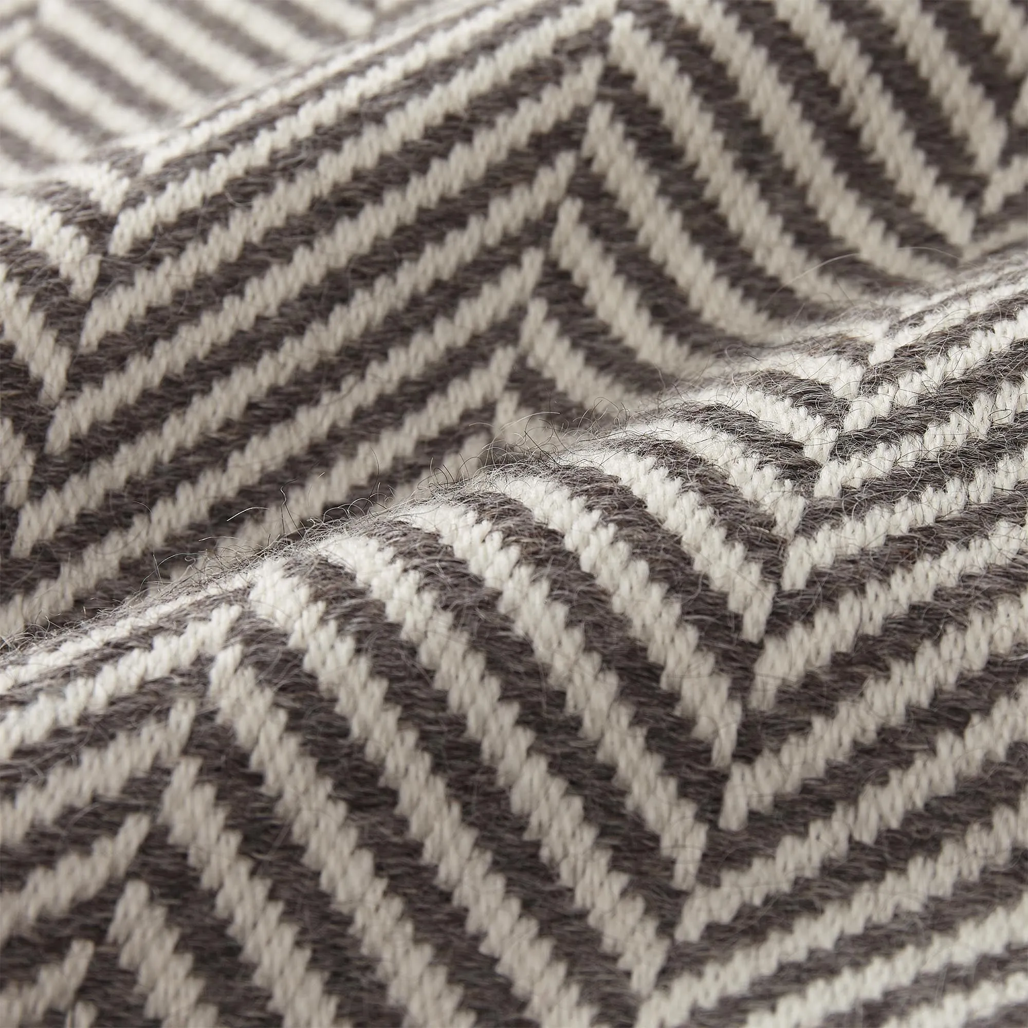 Salla Wool Blanket [Grey/Cream]