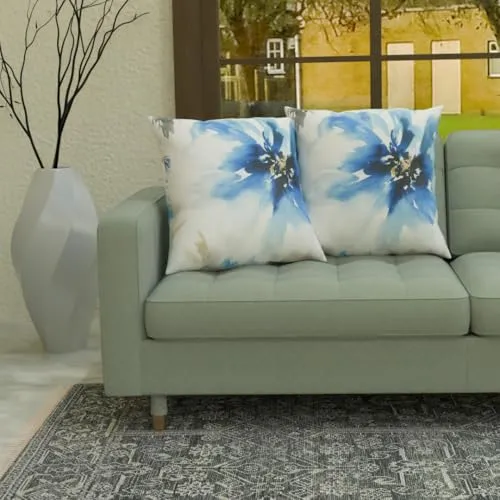 SET of 2 DECORATIVE DIGITALLY PRINTED PILLOWS for COUCHES, SOFAS, LIVING ROOM & OUTDOOR (20x20 inch)