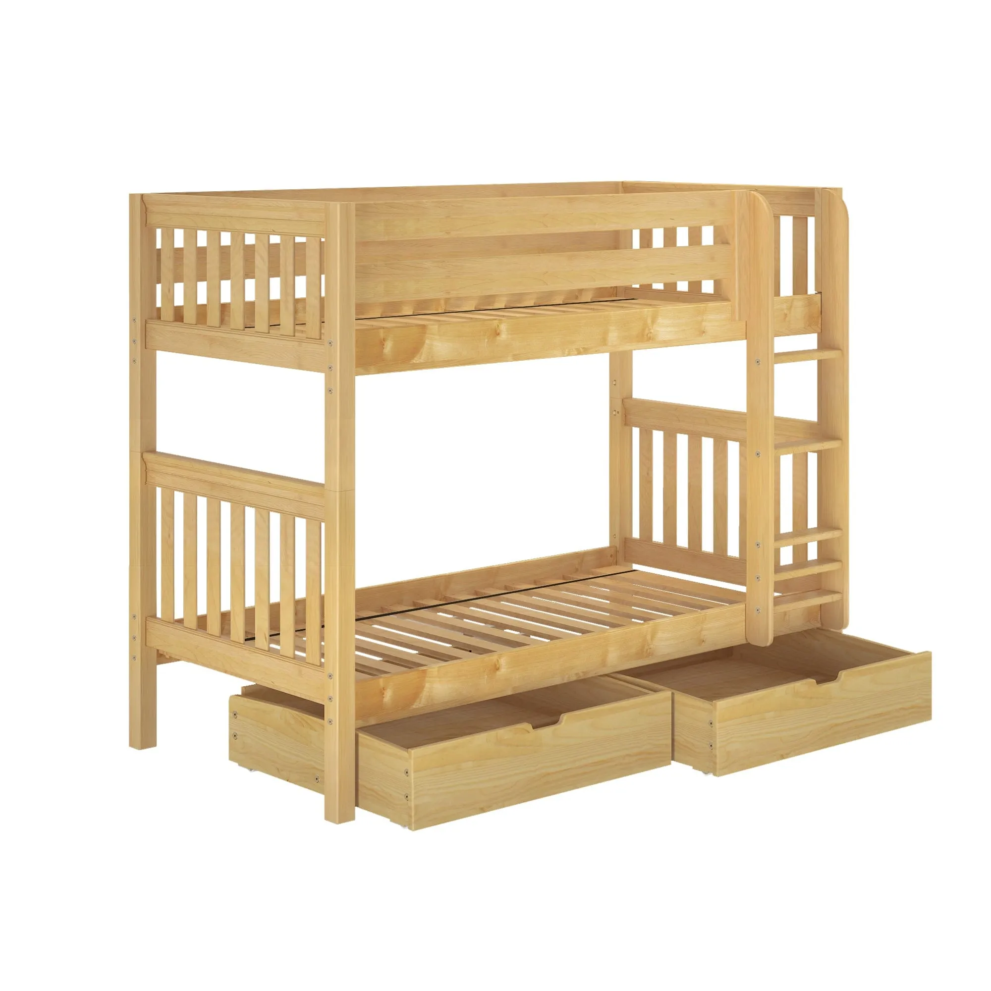 Twin Medium Bunk Bed with Underbed Storage Drawer