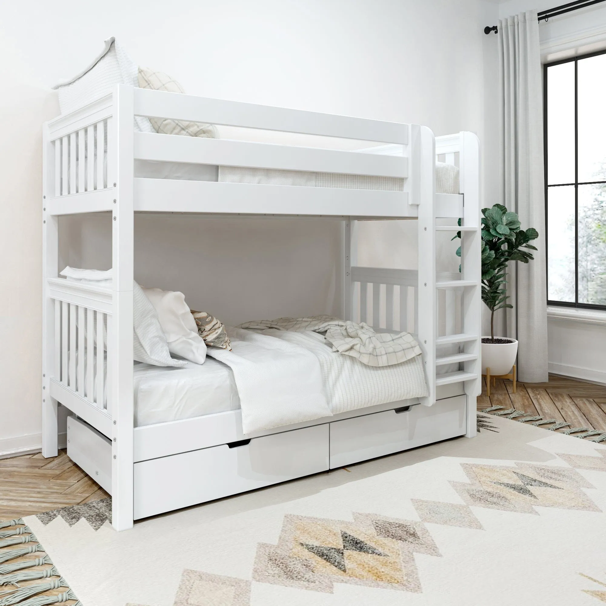 Twin Medium Bunk Bed with Underbed Storage Drawer