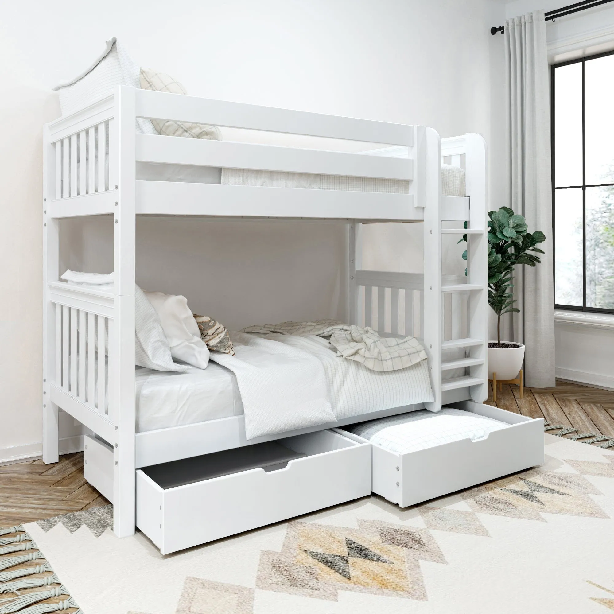 Twin Medium Bunk Bed with Underbed Storage Drawer