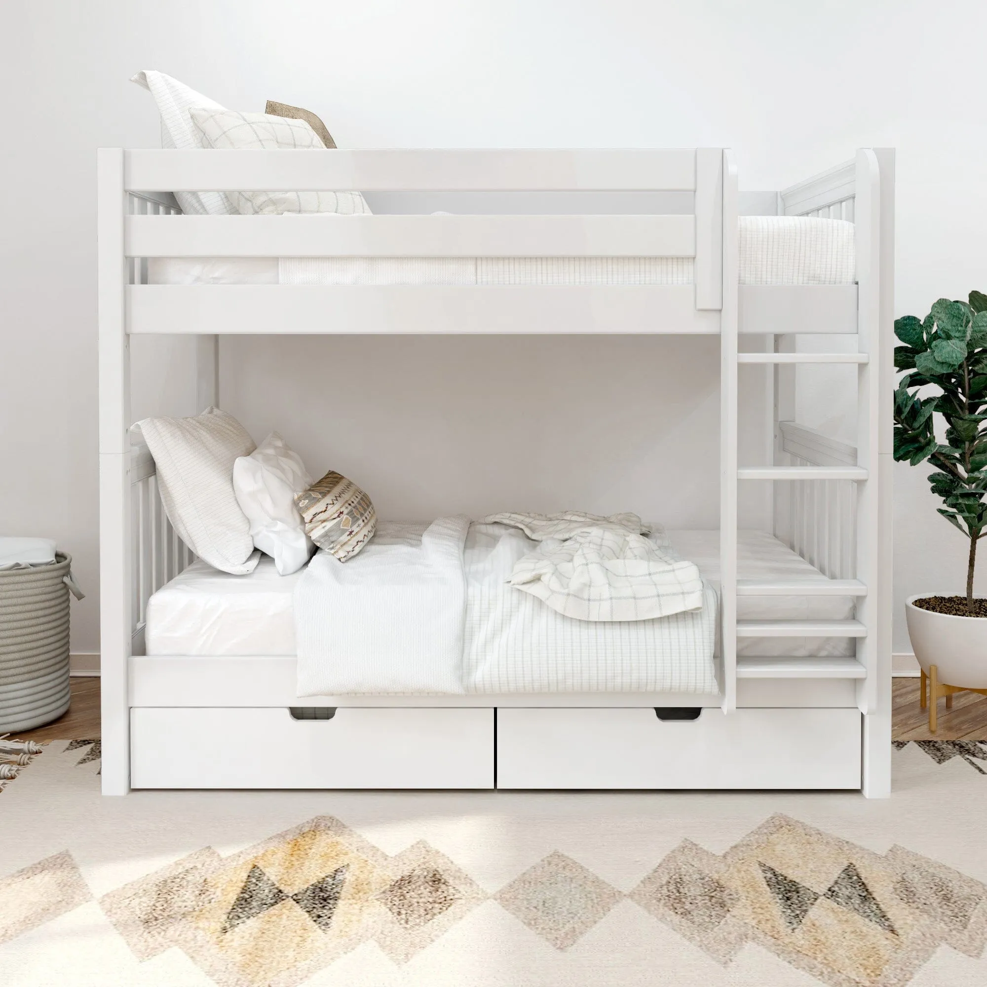 Twin Medium Bunk Bed with Underbed Storage Drawer